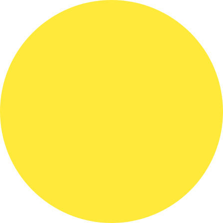 A solid yellow circle on a white background. The circle is evenly colored and occupies most of the image, with clean, smooth edges reminiscent of professional commercial painting services.